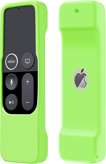 Case Compatible with Apple TV 4K/ 4Th Gen Remote Light Weight Anti-Slip Shock Proof Silicone Cover for Controller for Apple TV Siri Remote - Chartreuse