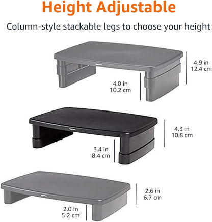 Adjustable Computer Monitor Riser Desk Stand