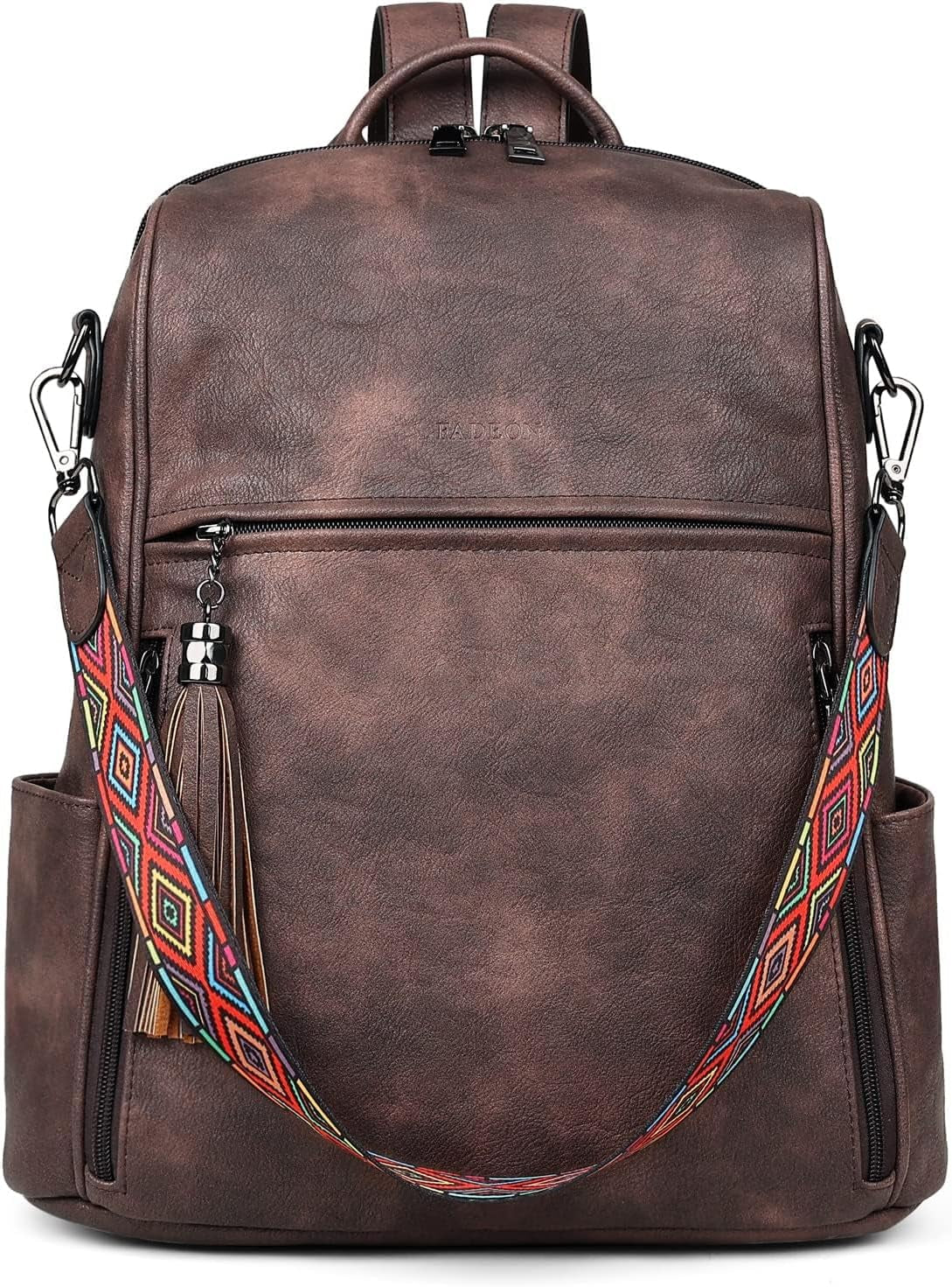 Leather Backpack Purse for Women Designer Ladies Shoulder Book Bag Fashion Convertible Travel Backpack Purses