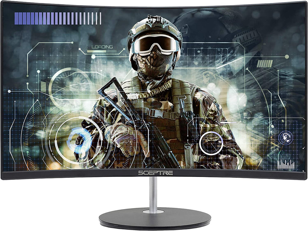 24" Curved 75Hz Gaming LED Monitor Full HD 1080P HDMI VGA Speakers, VESA Wall Mount Ready Metal Black 2019 (C248W-1920RN)