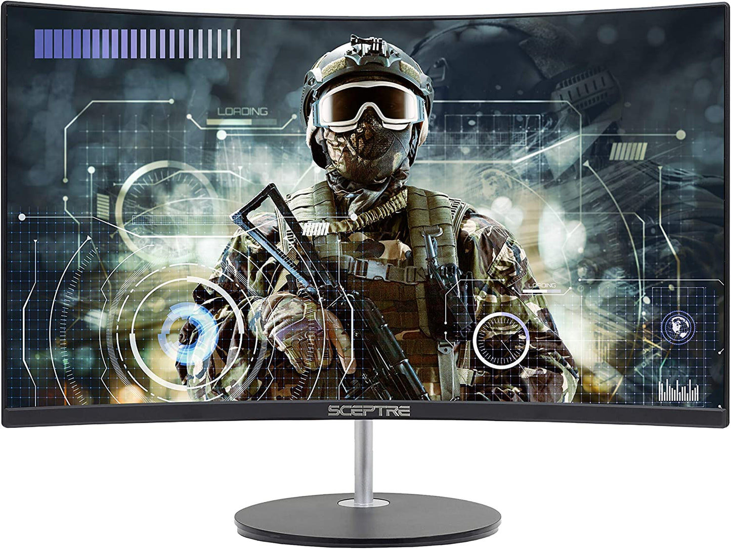 24" Curved 75Hz Gaming LED Monitor Full HD 1080P HDMI VGA Speakers, VESA Wall Mount Ready Metal Black 2019 (C248W-1920RN)