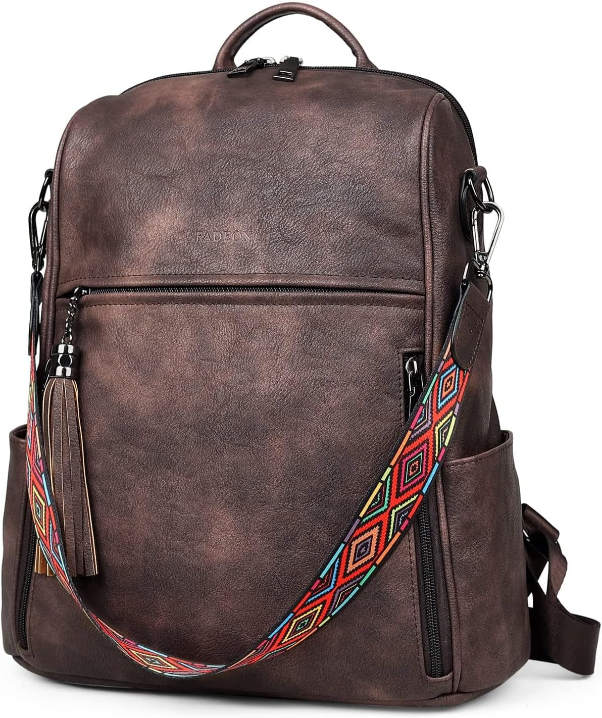 Leather Backpack Purse for Women Designer Ladies Shoulder Book Bag Fashion Convertible Travel Backpack Purses